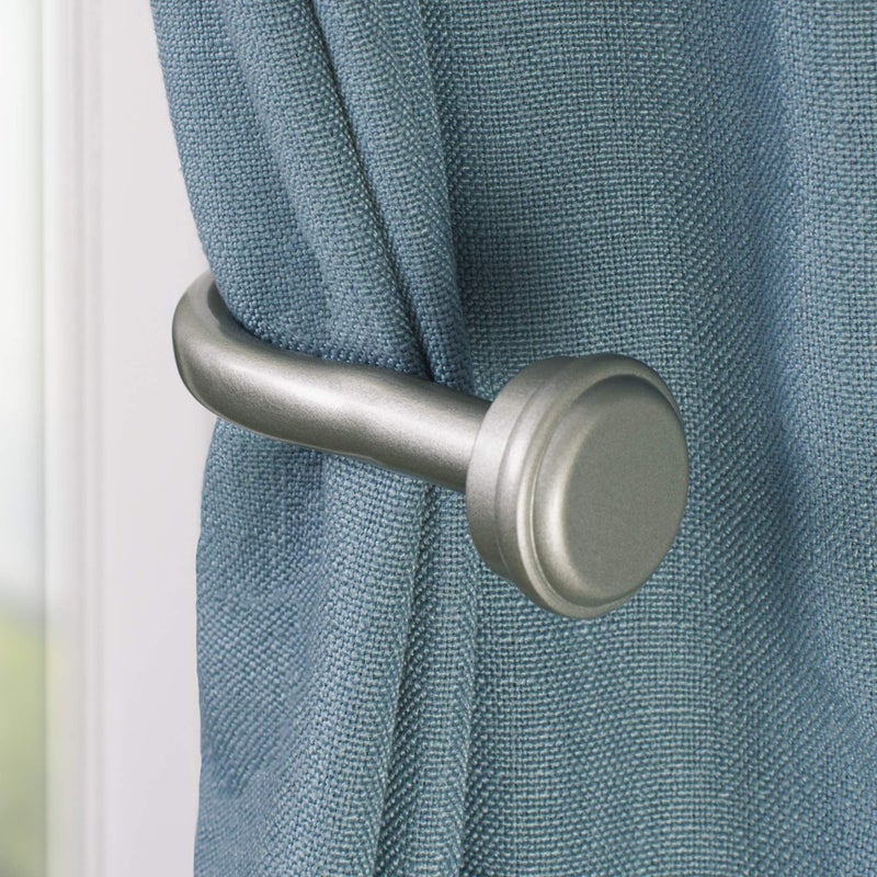 Decopolitan Cap Curtain Holdback, Nickel - Image 2